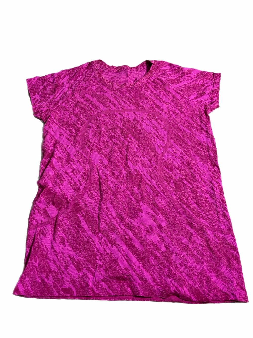 Lululemon Swiftly Tech Short-Sleeve Shirt 2.0 Camo Pow Pink/Ripened Raspberry 14